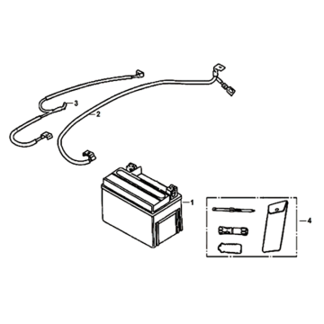 Accu/ gereedschapset Sym Jet 14 125I E4