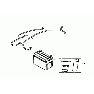Accu - Gereedschapset Sym Mio 50i