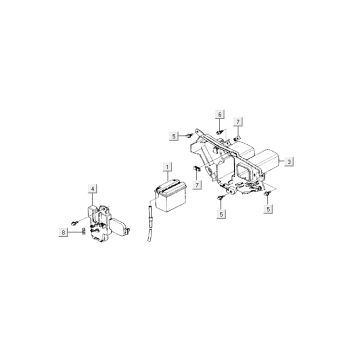 Accu Kymco Activ 50 4-takt AC zilver