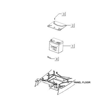 Accu Kymco Agility 12" 125 blauw