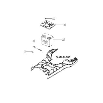 Accu Kymco Agility RS 4-takt wit 2009