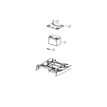 Accu Kymco Delivery 4-takt wit