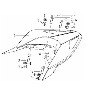 Achterdrager Generic Ideo 50 2-takt blauw 2010