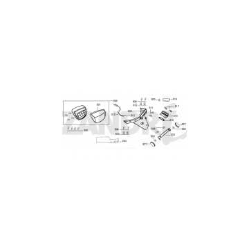 Achterlicht - Achterspatbord Santini Capri 125 wit
