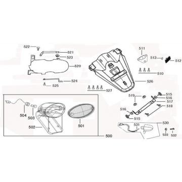 Achterlicht - Achterspatbord China Joy mat antraciet