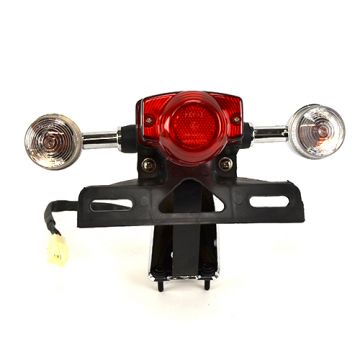 Achterlicht met witte knipperlichten AGM Retro origineel 3370A-DGW-9000