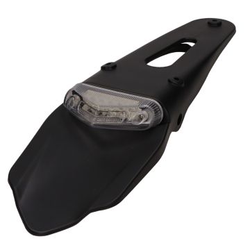 Achterlicht enduro onderbouw blank +nummerplaat led