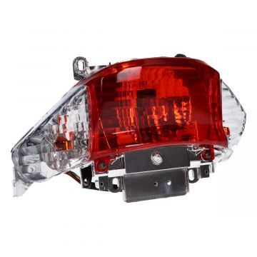 Achterlicht unit compleet met knipperlichten model Peugeot V-Clic/Baotian Speedy