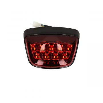 Achterlicht led rood smoke zwarte rand type China Classic LX/Retro/AGM VX/VX50S/Riva/Napoli/Benson/Touring/Toscana/Lux/VXL/RL/Azzuro/Rimini/ZN50QT-30A