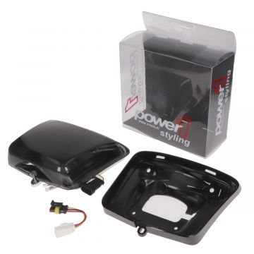 Achterlicht led compleet Tube/achterlichtrand glanszwart -Power 1- Vespa GTS/GTV 125-250-300/GTS Super all