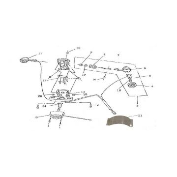 Achterlicht - Knipperlichten achterzijde Neco Borsalino 125