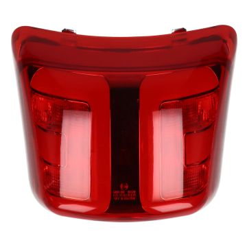 Achterlicht -Power 1 LED Tube -Vespa GTS 125-300/GTS Super 125-300 2018→rood/matzwart achterlichtrand