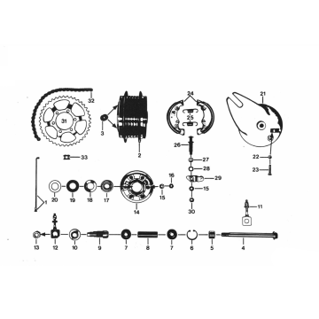 Achternaaf 2 Zundapp C50 Sport 529-010