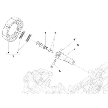Achterrem - Remschoenen Piaggio Liberty 125 IGET 3V ABS Euro 5
