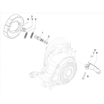 Achterrem - Remschoenen Vespa Elettrica 25km/u SCH Euro 5 2021