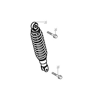 Schokbreker Kymco Agility RS 4-takt wit 09 Schokbreker Kymco Agility RS 4-takt wit 09