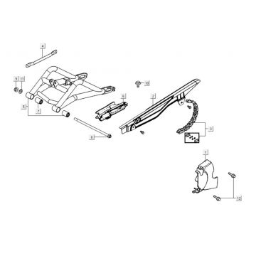 Achterbrug Kymco K-Pipe 125