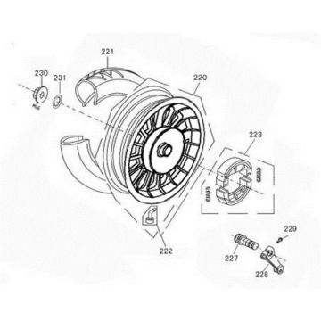 Achterwiel - Remschoenen AGM SP50 flat antraciet