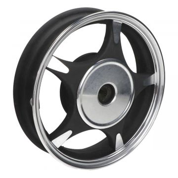 Achterwiel China retro zwart / zilver origineel