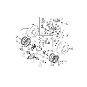 Achterwielen Kymco MXU 400