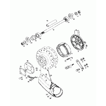 Achterwiel Tomos CLASSIS XL (L1)