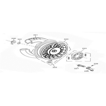 Achterwiel - Remschoenen Znen Revival zwart rood