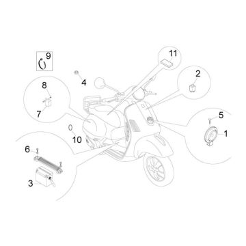 Elektrische delen Vespa LX 50 2-takt AC