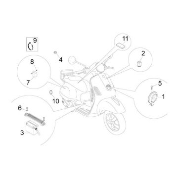 Elektrische delen Vespa LXV 50 2-takt