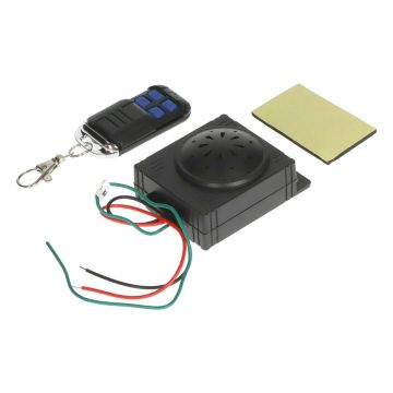 Alarm met afstandsbediening compleet SWRS300 (12V)universeel  scooter
