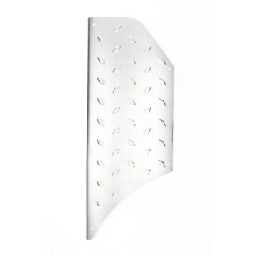 Aluminium treeplank - voetplaat - traanplaat links