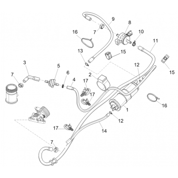 Anti-percolatiesysteem Piaggio Medley 125 ABS Euro 5 2021-2022