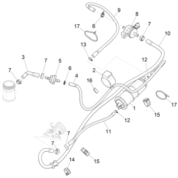 Anti-percolatiesysteem Piaggio Liberty 50 4-takt AC