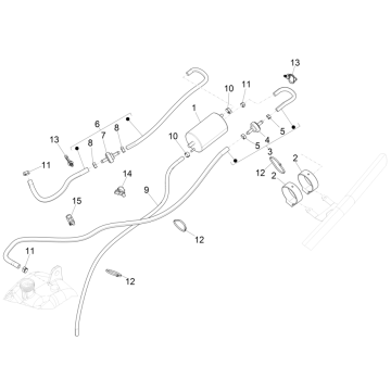 Anti-percolatiesysteem Piaggio MP3 350 Maxi Sport ABS Euro 4 2018-2020