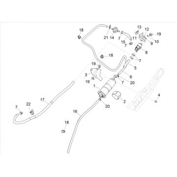 Anti-percolatiesysteem Piaggo Zip 50 4-takt IGET 3V Euro 5