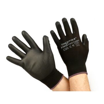 Werkhandschoenen mechanische handschoenen veiligheidshandschoenen BGM PRO-tection fijngebreide handschoen 100procent nylon met polyurethaancoating maat L (9)