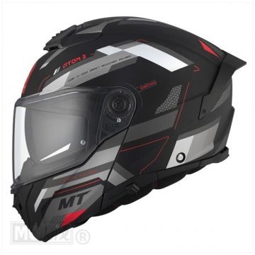 Helm systeem MT Atom 2 SV Bast mat zwart/rood