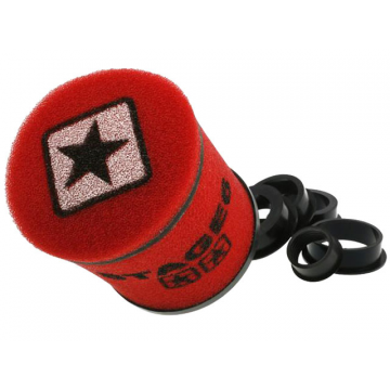 Luchtfilter Stage6 Dubbel laags Rond / Schuin 28 t/m 55 mm Rood