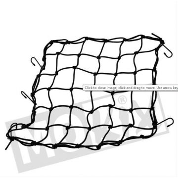 Bagage net 42x42cm zwart Lampa