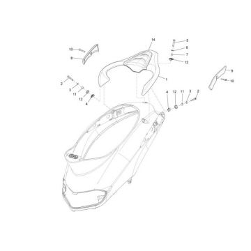 Achterdrager Piaggio Liberty 50 2-takt AC