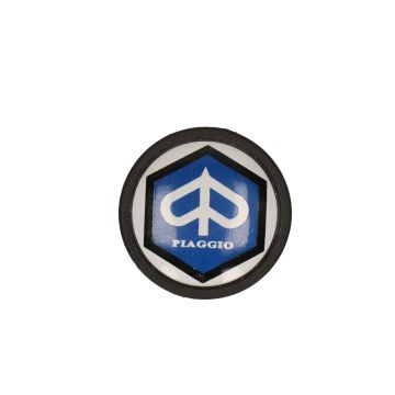 Balhoofdmoer embleem (Piaggio) blauw-wit Citta