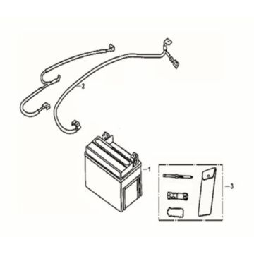 Battery - tool box Sym Crox 50 E5