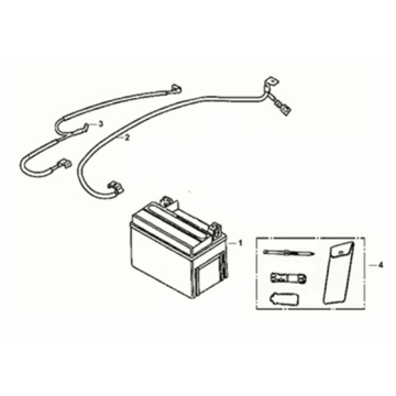 Battery - tool box Sym X-Pro 50 E5