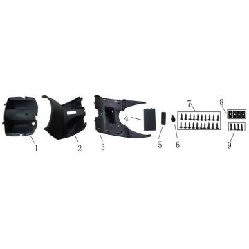Beenschild - Treeplank China Fly zwart