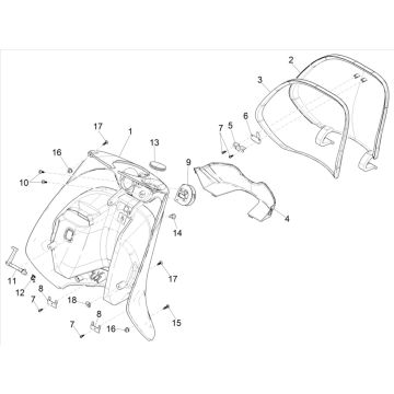 Beenschild Piaggio Zip 50 4-takt IGET 3V AC Euro 5
