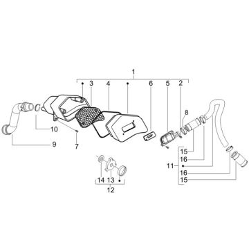 SLS Filter Piaggio Fly 50 2-takt AC