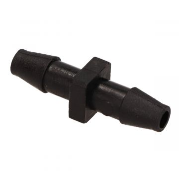 Benzineslang verbinder 6mm zwart