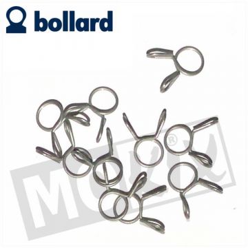 Benzineslang klem/Mickey clip enkel 7.1mm 10 stuks