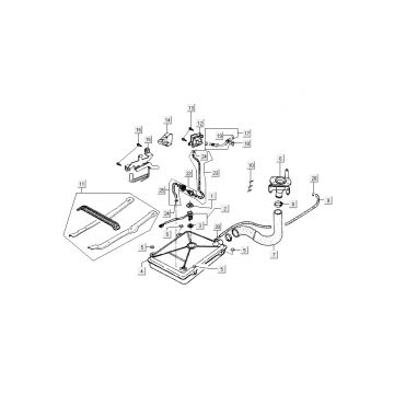 Benzinetank - Tankvlotter - Benzinepomp Kymco Dink AC 2-takt Zilver