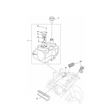 Benzinetank - Tankvlotter - Vacuümkraan Yamaha Aerox 50i 4-takt LC 2014