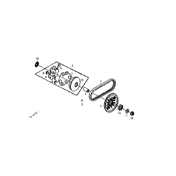 Variateur - V-snaar Sym Fiddle III Matt Black